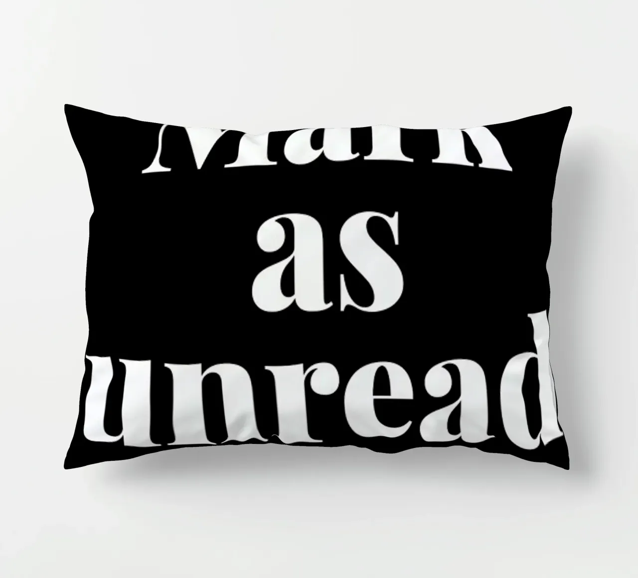 Mark As Unread decorative cushion by LeDieg
