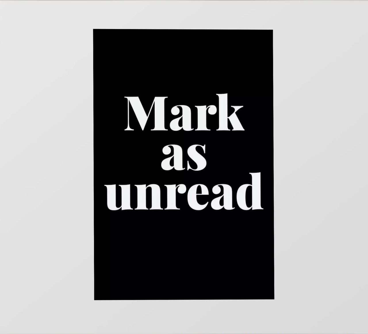 Mark As Unread pellicola backlit da LeDieg