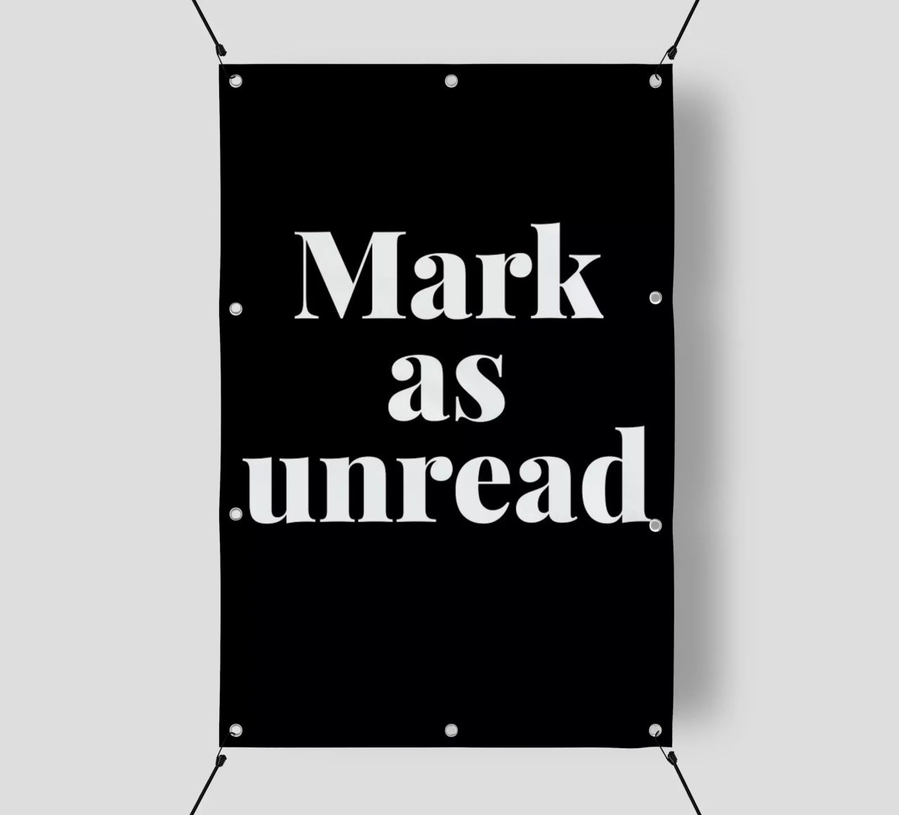 Mark As Unread telo in pvc da LeDieg