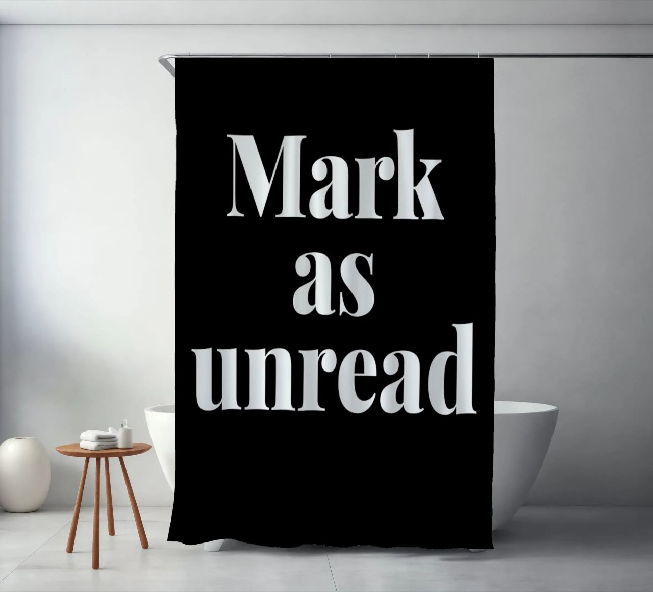 Mark As Unread Duschvorhang von LeDieg