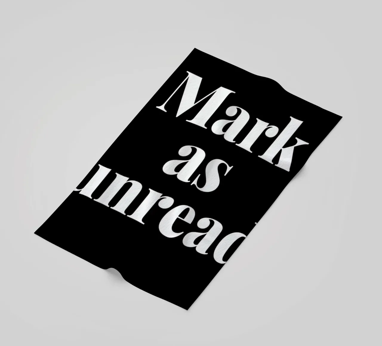 Mark As Unread toalla de playa de LeDieg