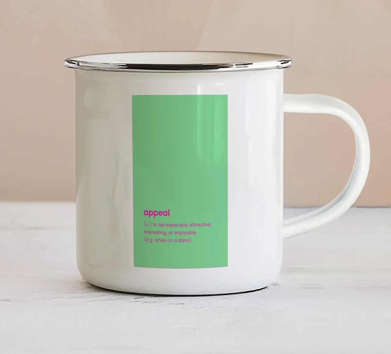 Appeal tazza in smalto da Studio One