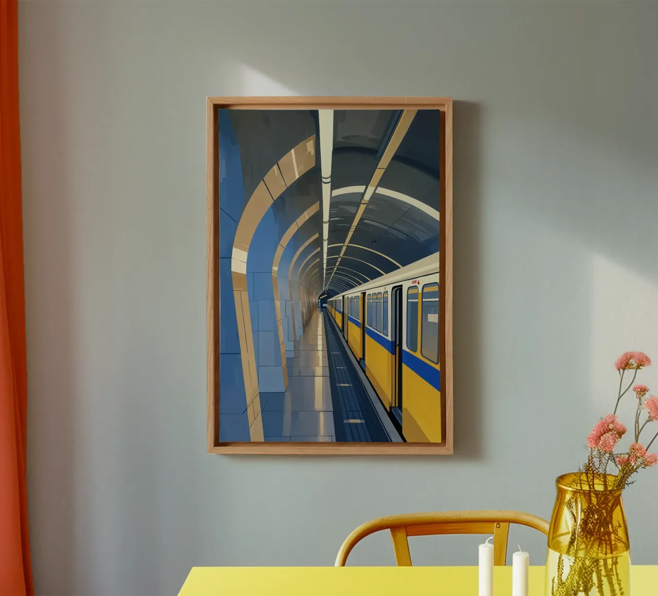 Kyiv Metro: Innovation Meets Simplicity tela con Cornice a cassetta da AlbertKlee