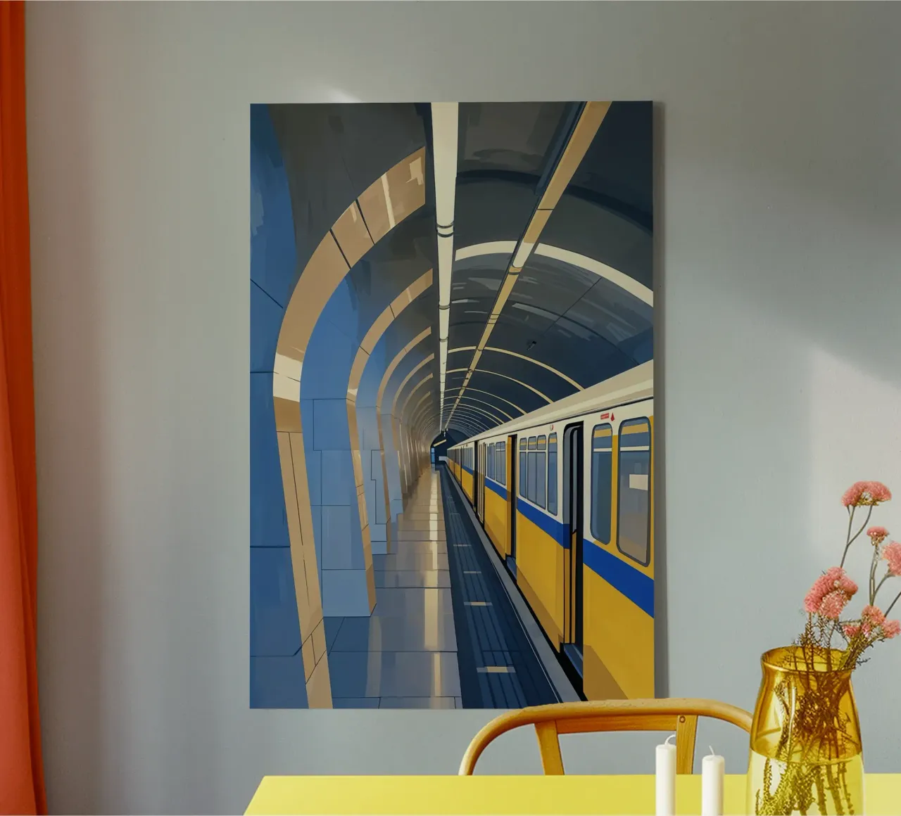Kyiv Metro: Innovation Meets Simplicity tela con Cornice a cassetta da AlbertKlee
