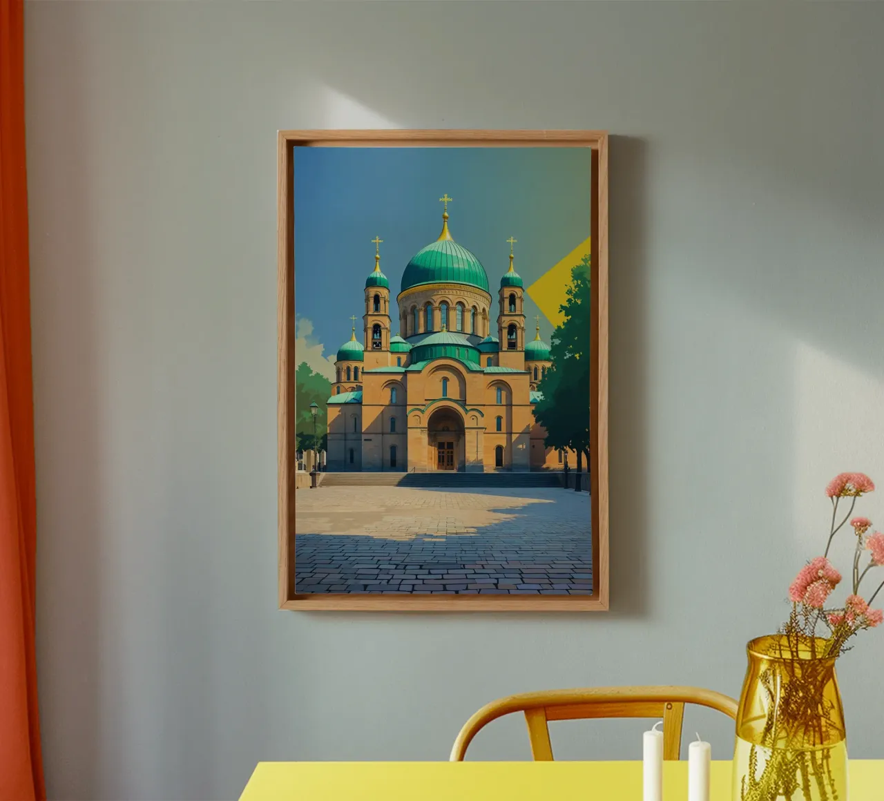 Modern Minimalism of St. Sophia tela con Cornice a cassetta da AlbertKlee