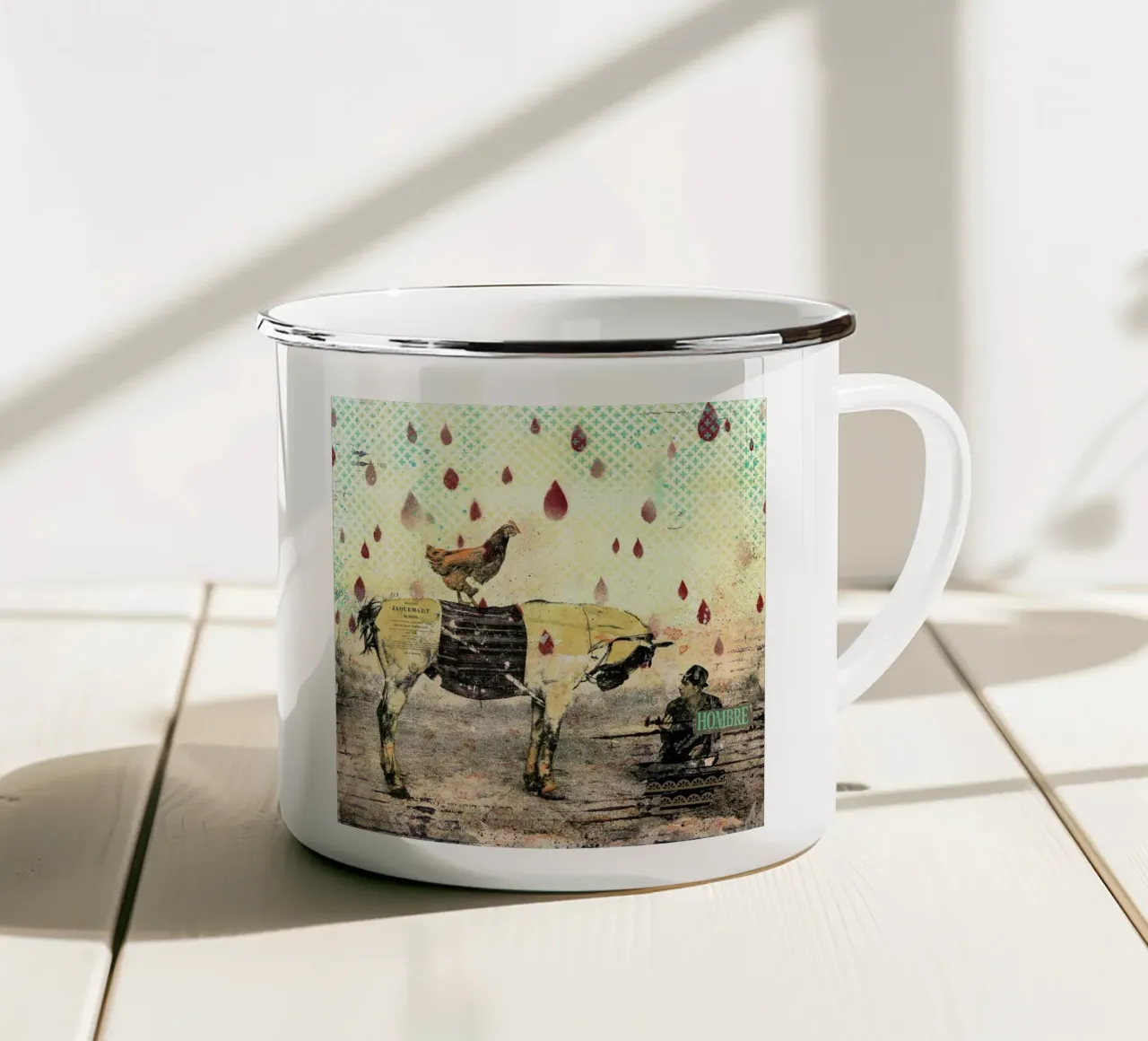Hombre tazza in smalto da Tameo