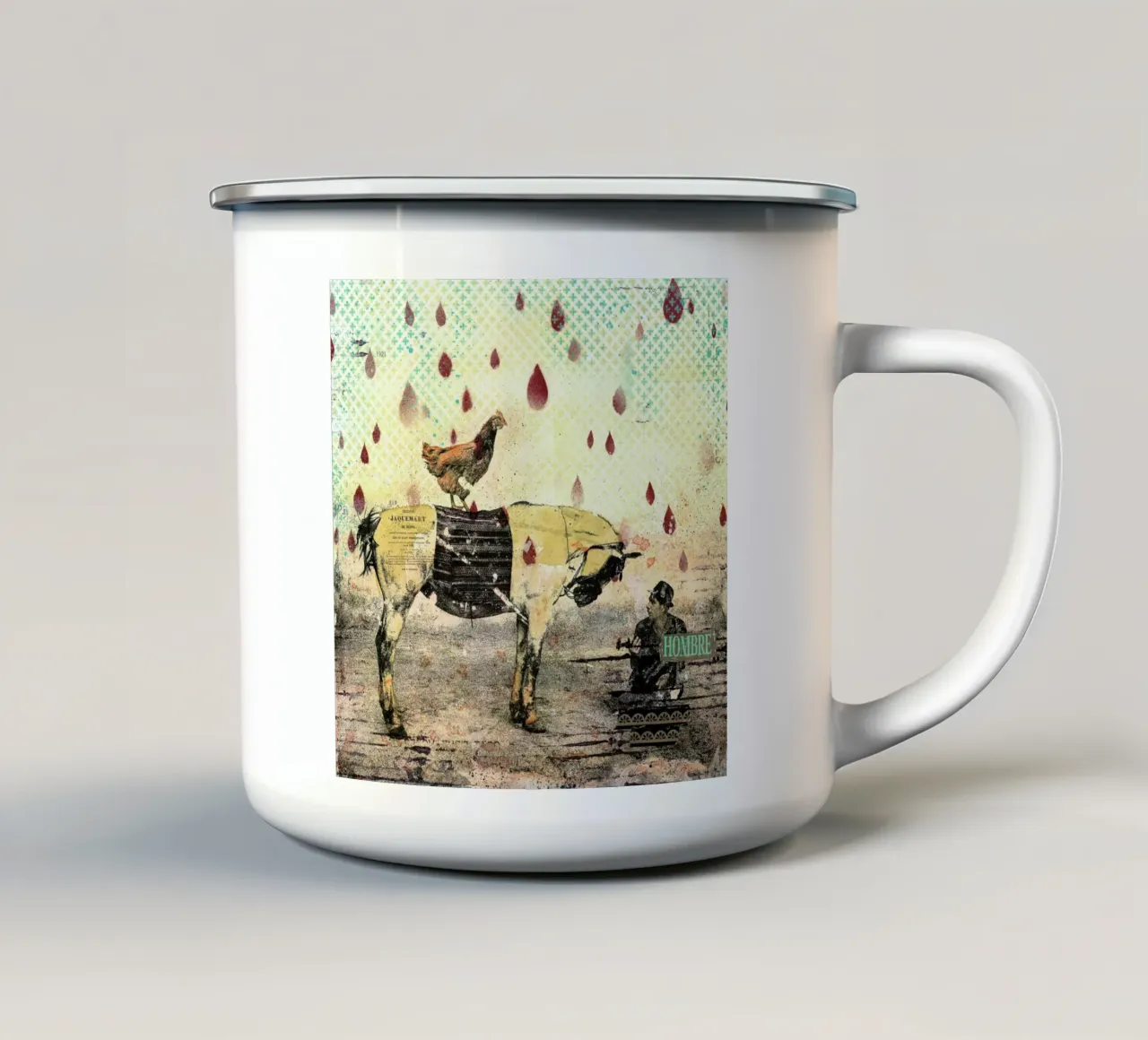 Hombre tazza in smalto da Tameo