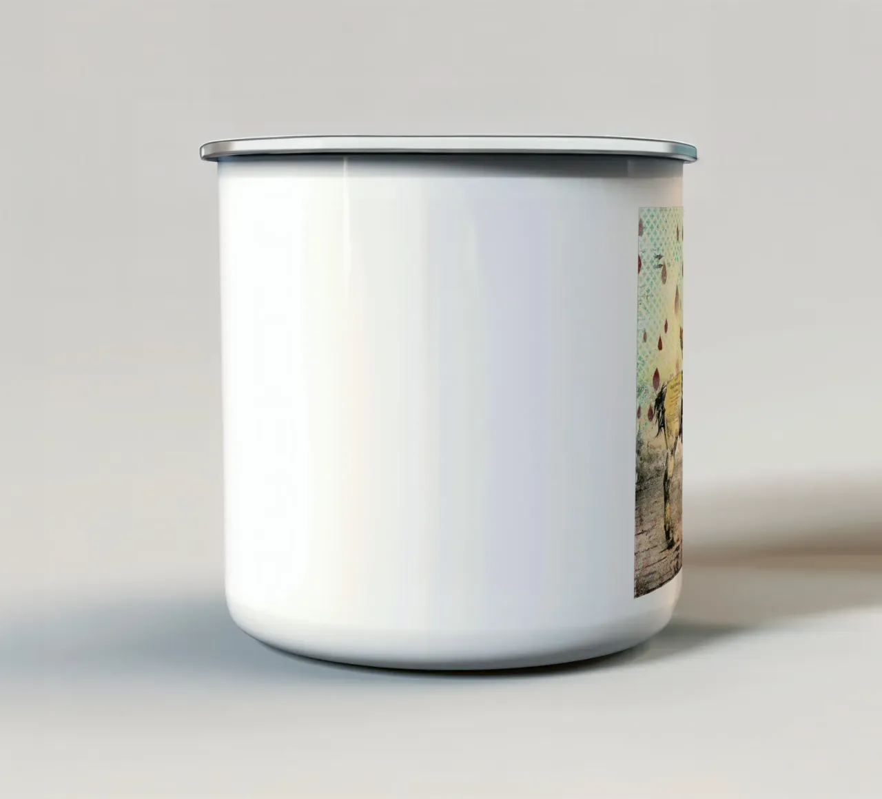 Hombre tazza in smalto da Tameo