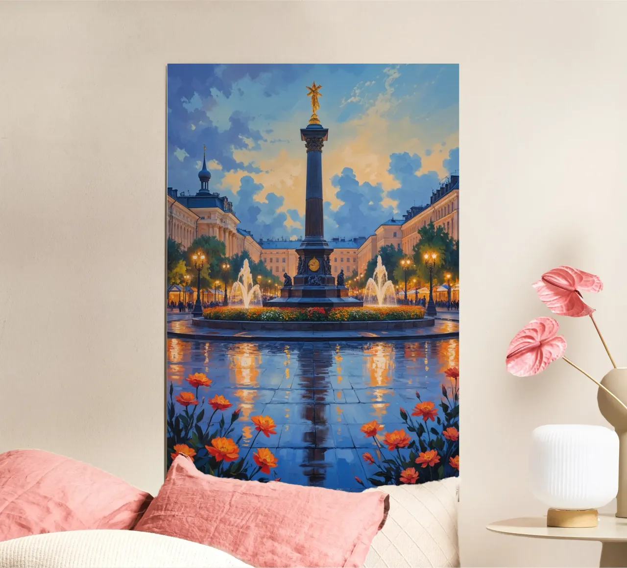 Twilight Splendor at Kyiv's Independence Square poster da AlbertKlee