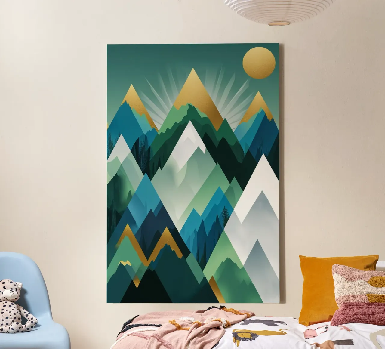 Emerald Serenity of Carpathian Horizons canvas van AlbertKlee