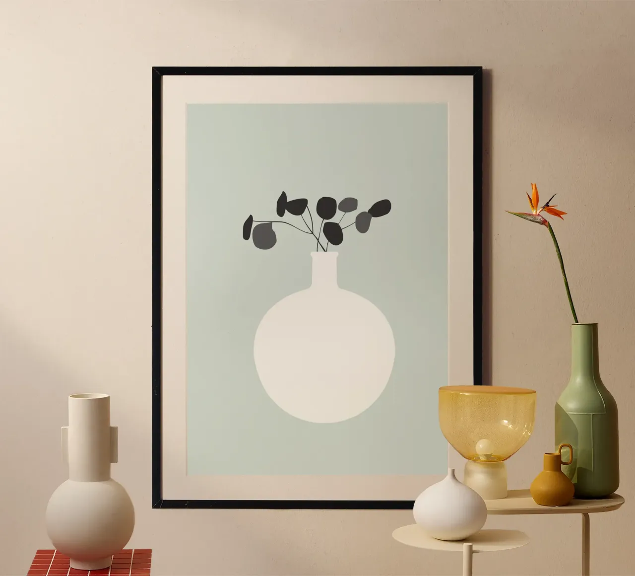 White Vase poster da KHouse Studio