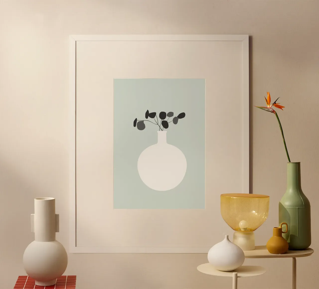White Vase poster da KHouse Studio
