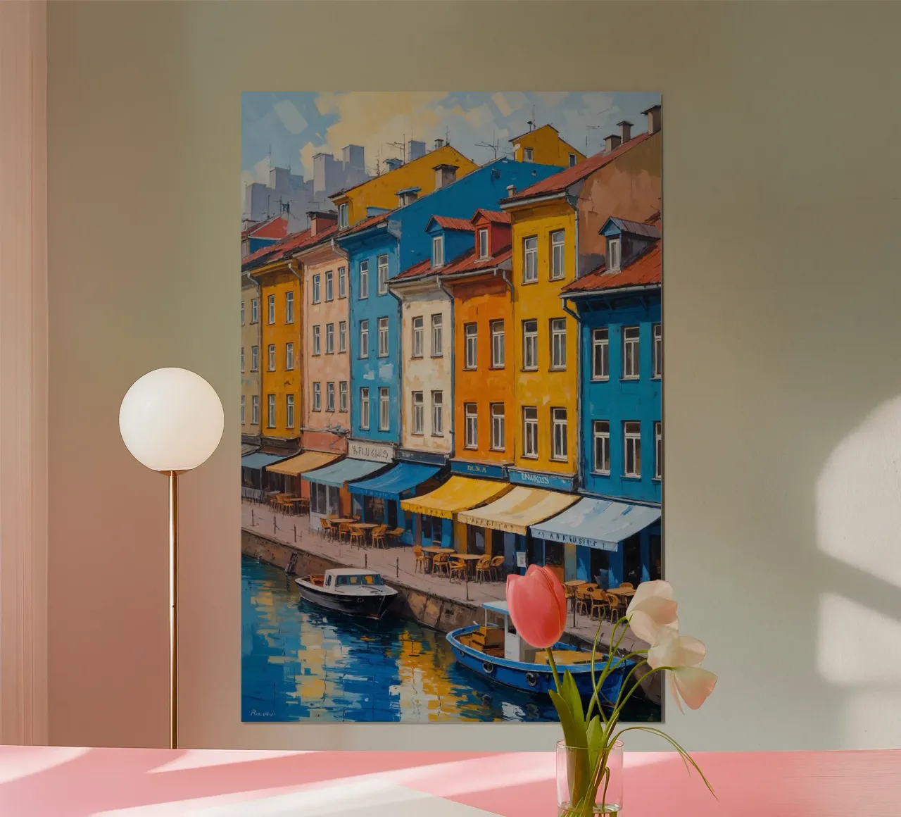 A Calm Morning by the Podil Canal poster da AlbertKlee