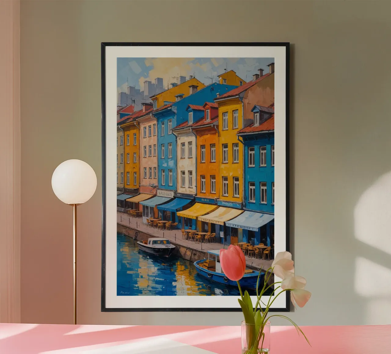 A Calm Morning by the Podil Canal poster da AlbertKlee