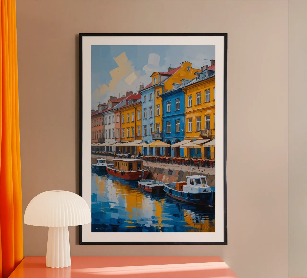 Evening Glow in Podil poster da AlbertKlee