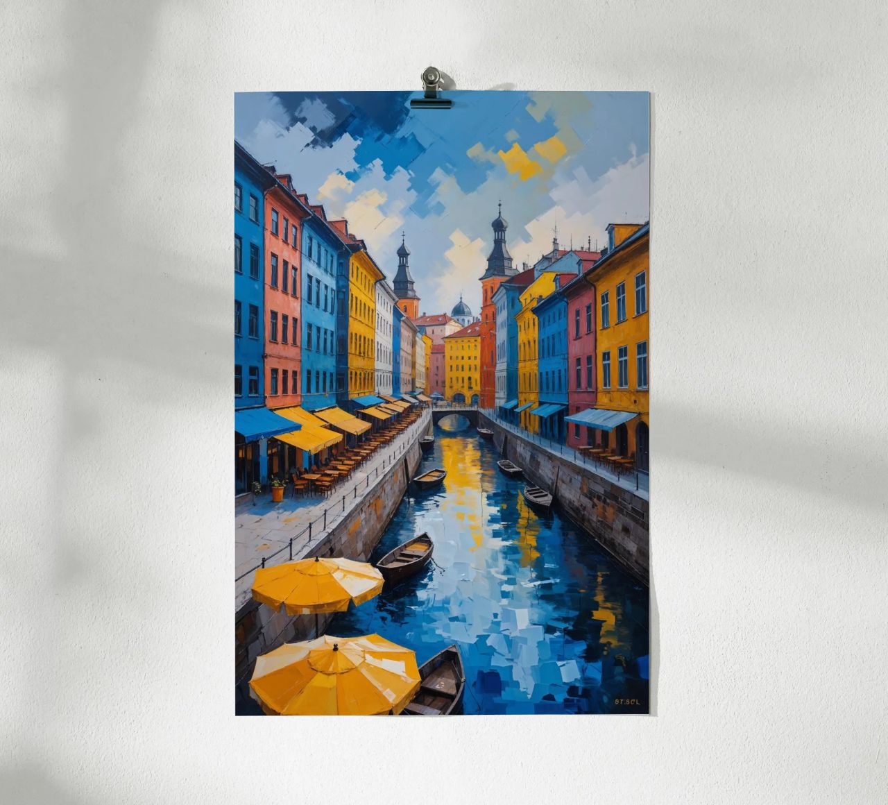 Bustling Life of Podil Poster von AlbertKlee