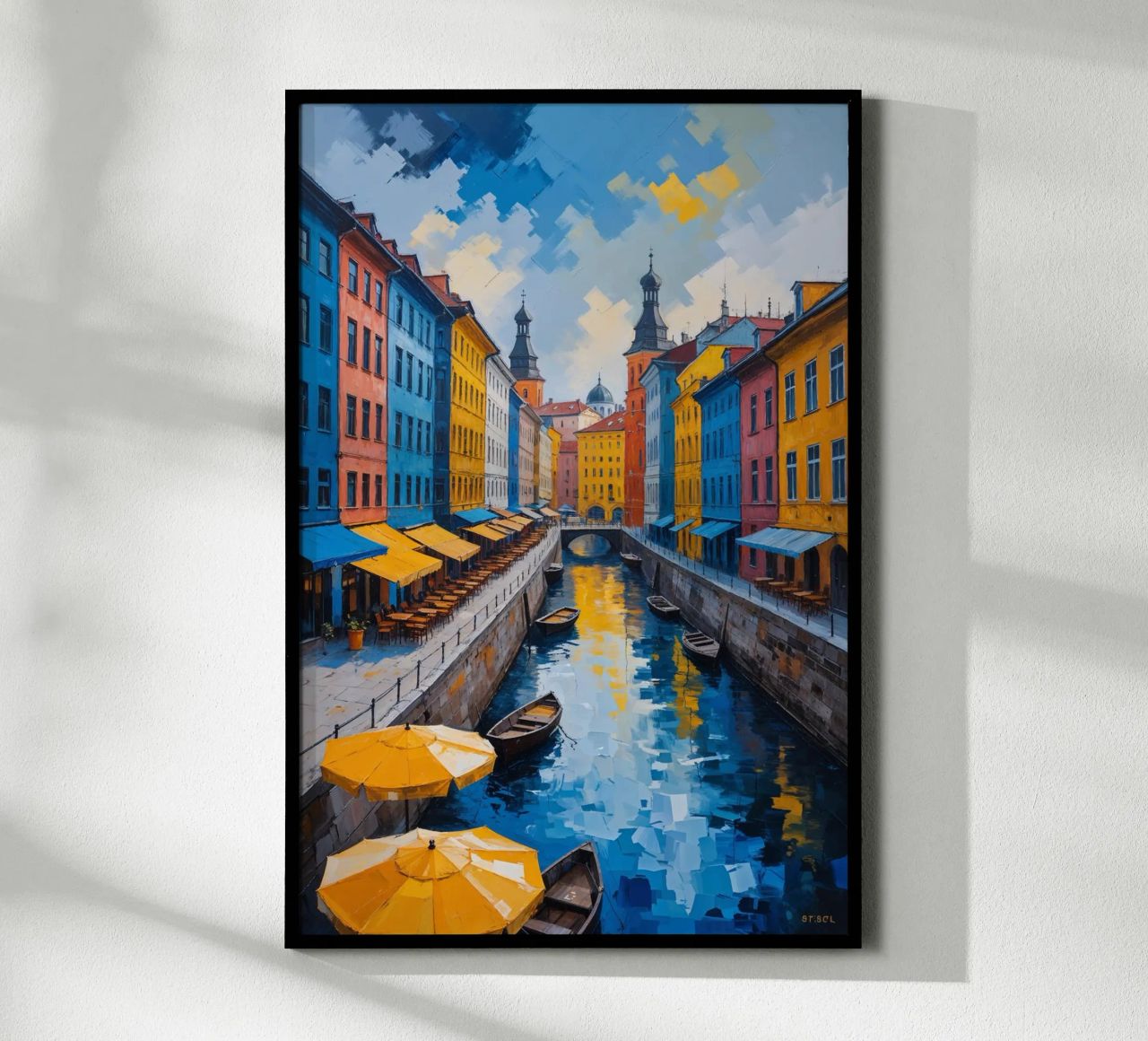 Bustling Life of Podil Poster von AlbertKlee