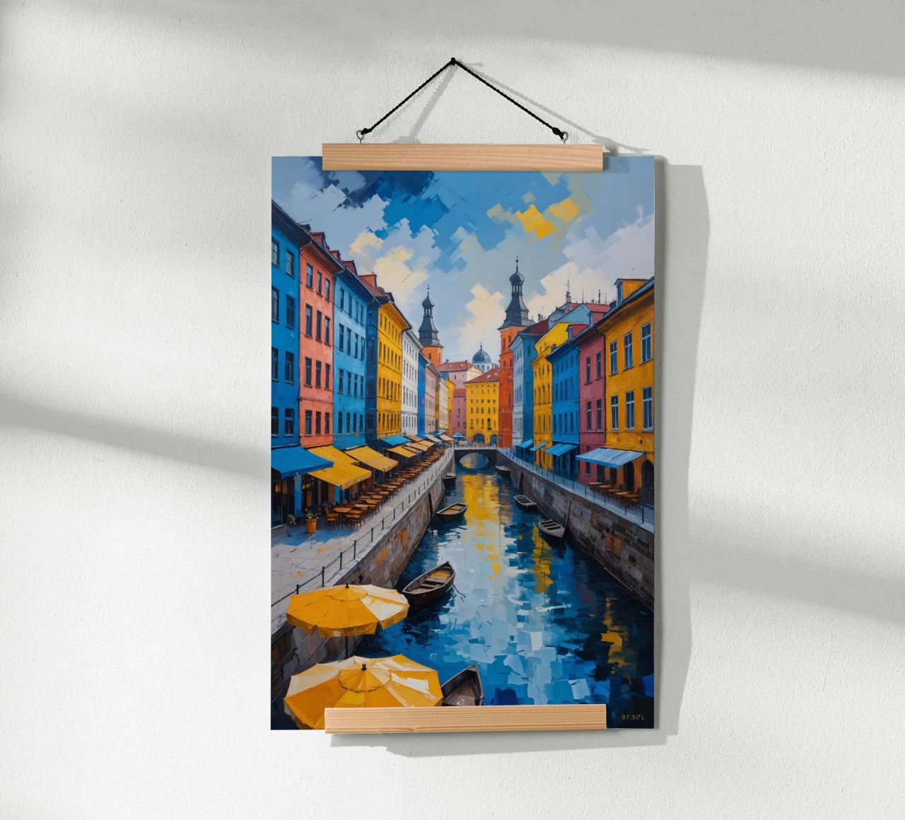 Bustling Life of Podil Poster von AlbertKlee