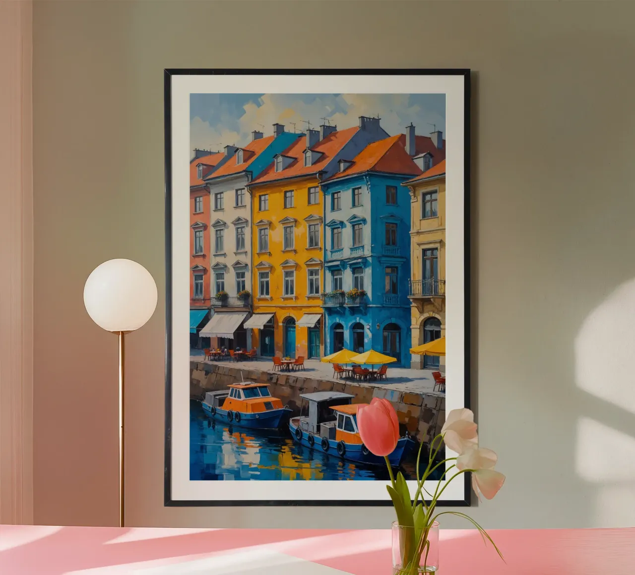 The Colors of Podil’s Riverside poster da AlbertKlee