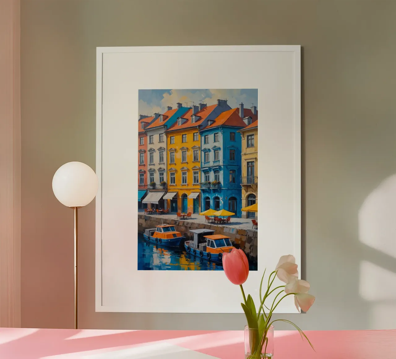 The Colors of Podil’s Riverside poster da AlbertKlee