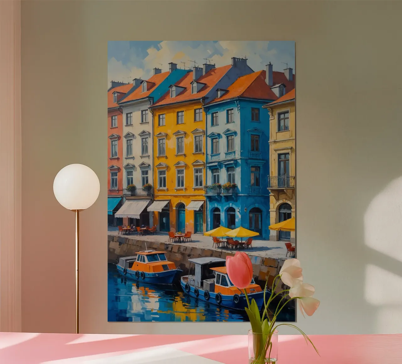 The Colors of Podil’s Riverside poster da AlbertKlee