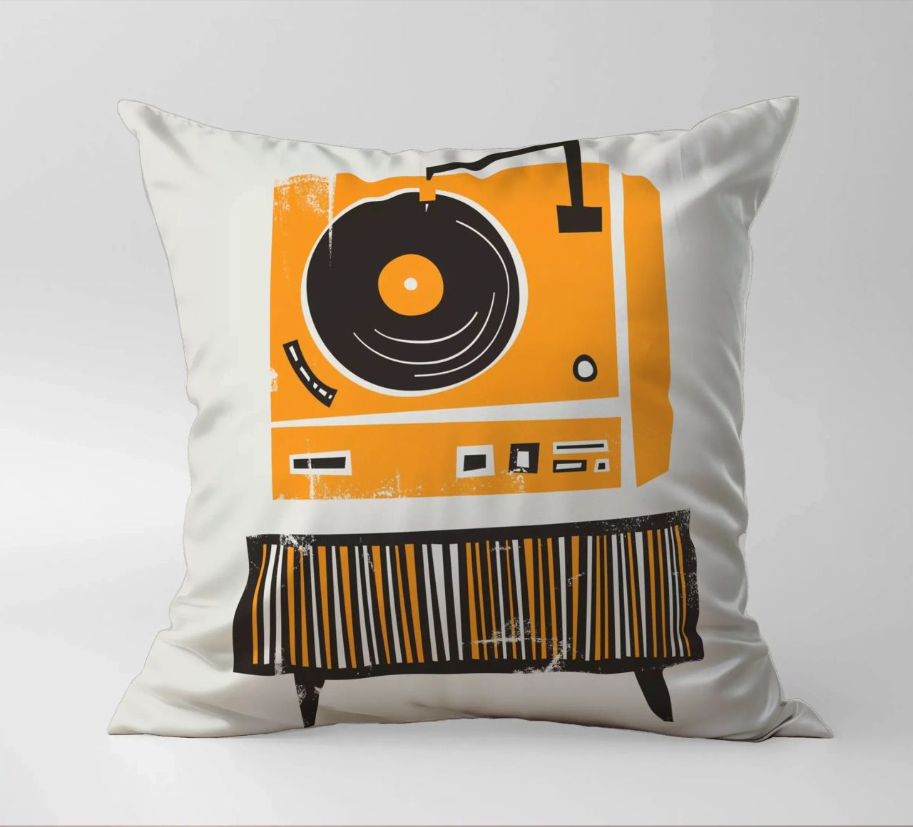 Lettore di dischi in vinile retrò cuscino da Fox & Velvet