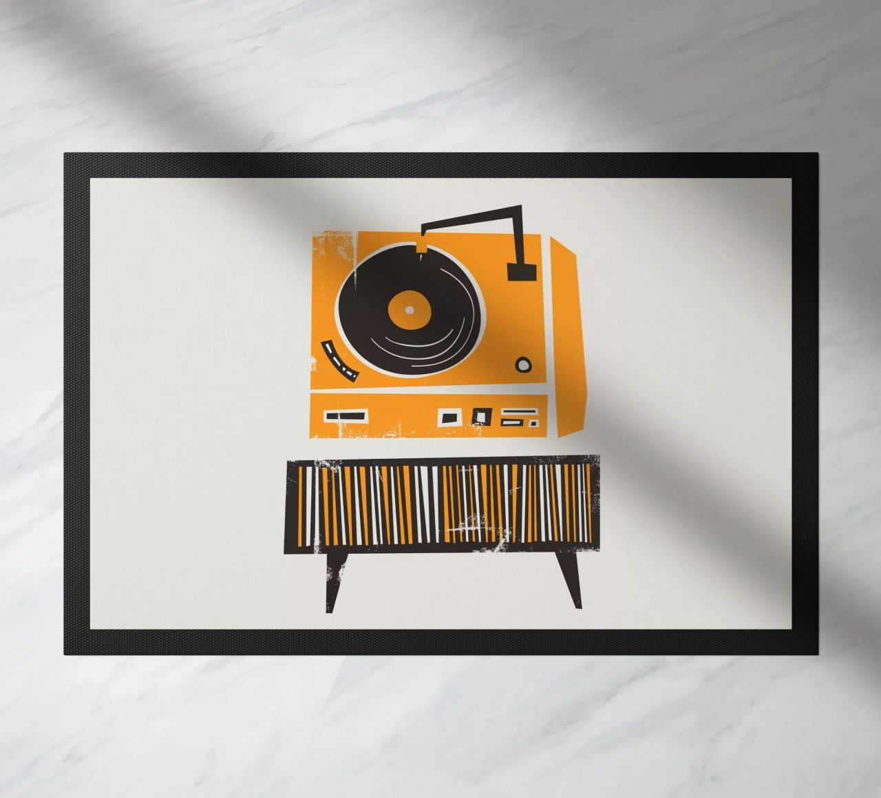 Lettore di dischi in vinile retrò zerbino da Fox & Velvet