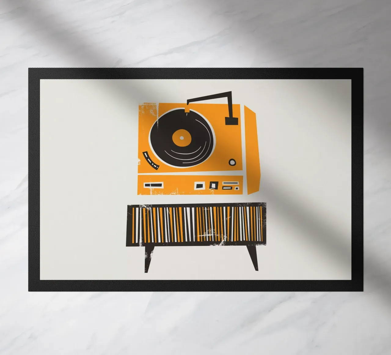 Lettore di dischi in vinile retrò zerbino da Fox & Velvet