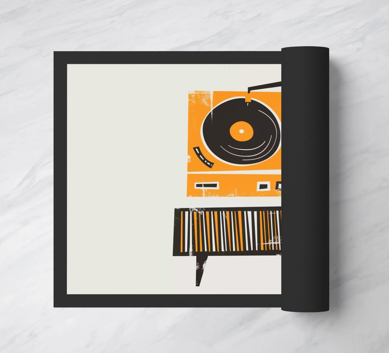 Lettore di dischi in vinile retrò zerbino da Fox & Velvet