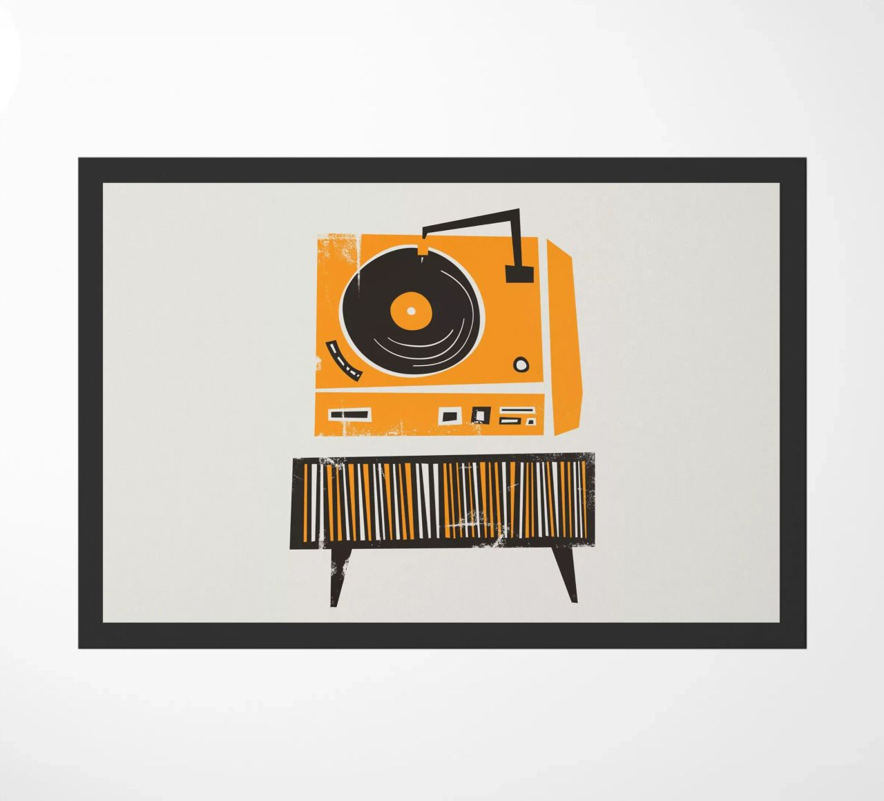 Lettore di dischi in vinile retrò zerbino da Fox & Velvet