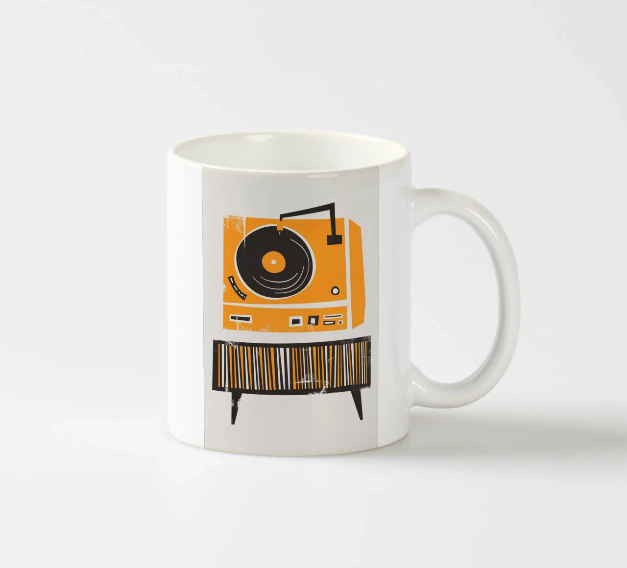 Lettore di dischi in vinile retrò tazza in ceramica da Fox & Velvet