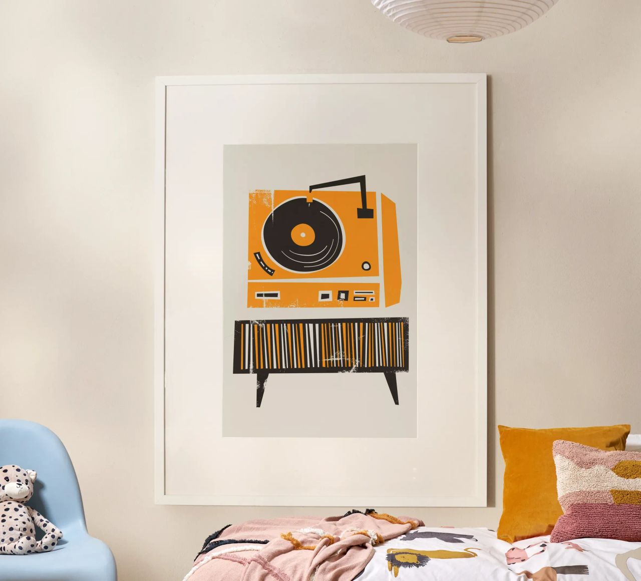 Lettore di dischi in vinile retrò poster da Fox & Velvet