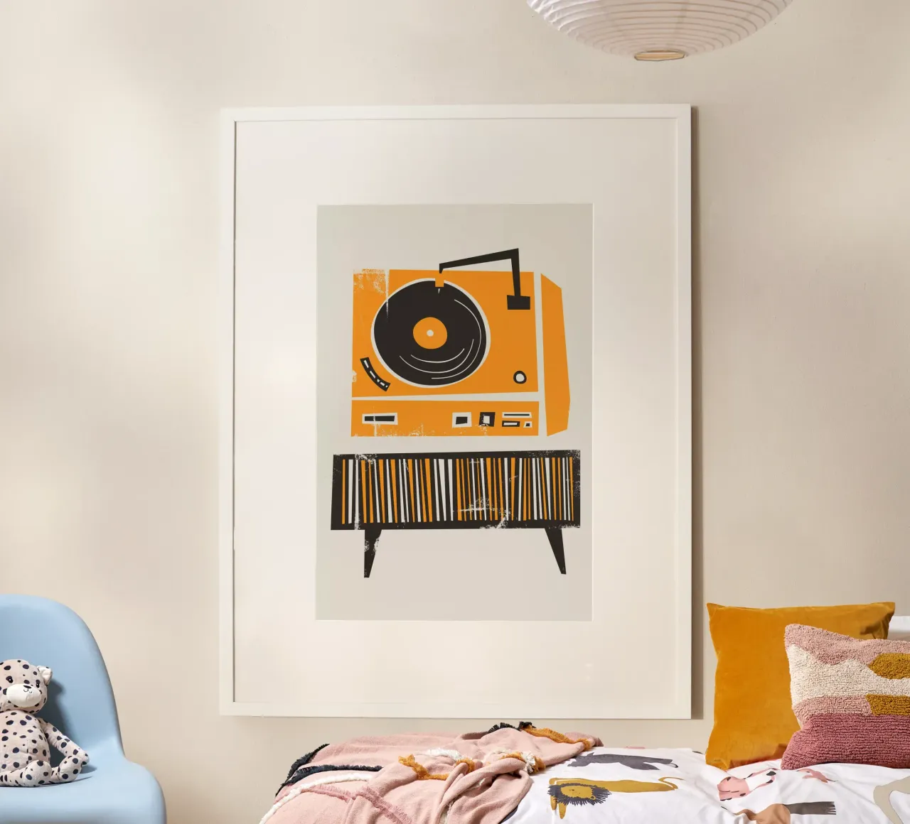 Tocadiscos de vinilo retro hahnemühle de Fox & Velvet