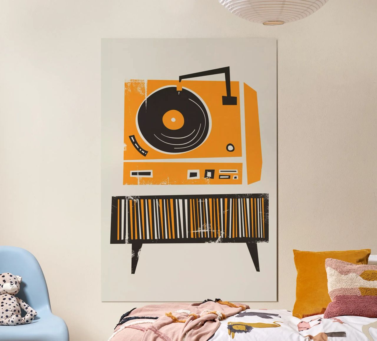 Lettore di dischi in vinile retrò poster da Fox & Velvet