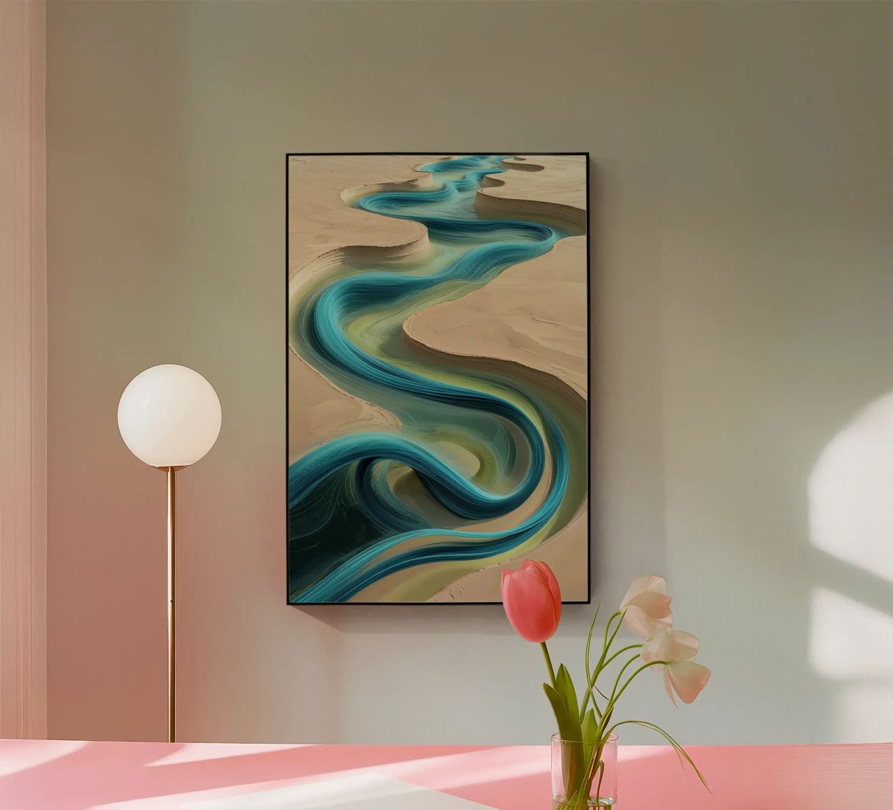 Winding Life: The Euphrates in Abstract plexiglass da AlbertKlee