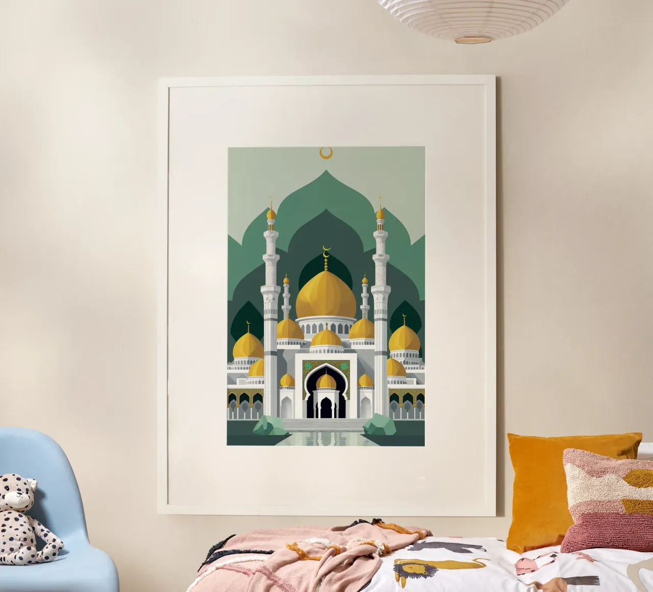 Architectural Grace of the Umayyad Mosque poster da AlbertKlee