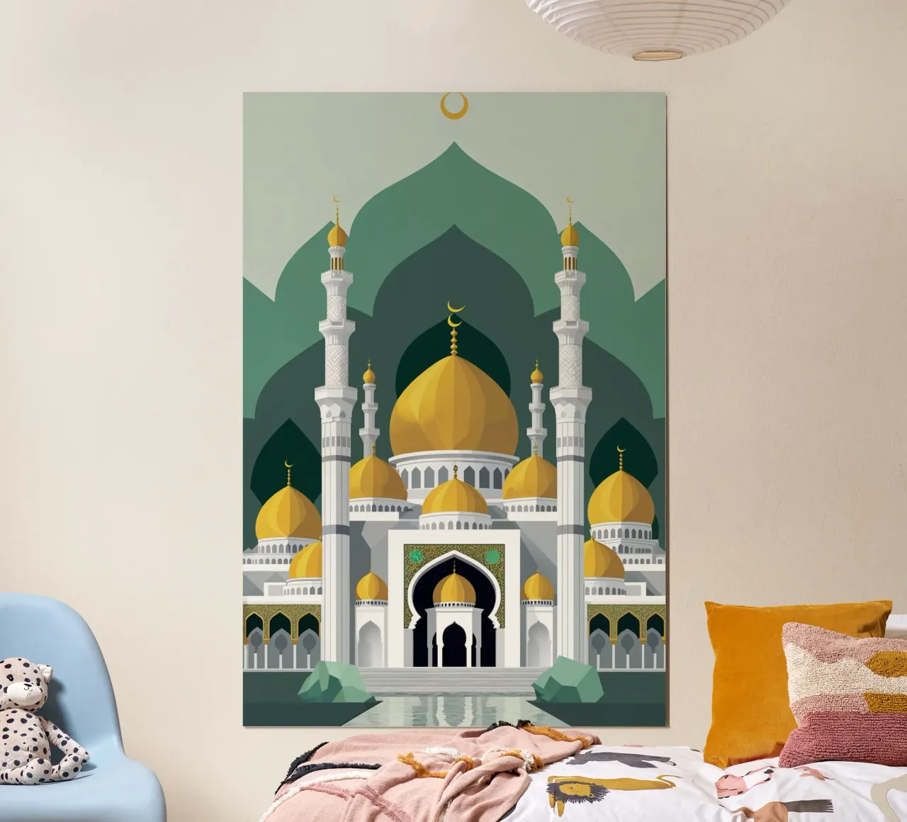 Architectural Grace of the Umayyad Mosque poster da AlbertKlee