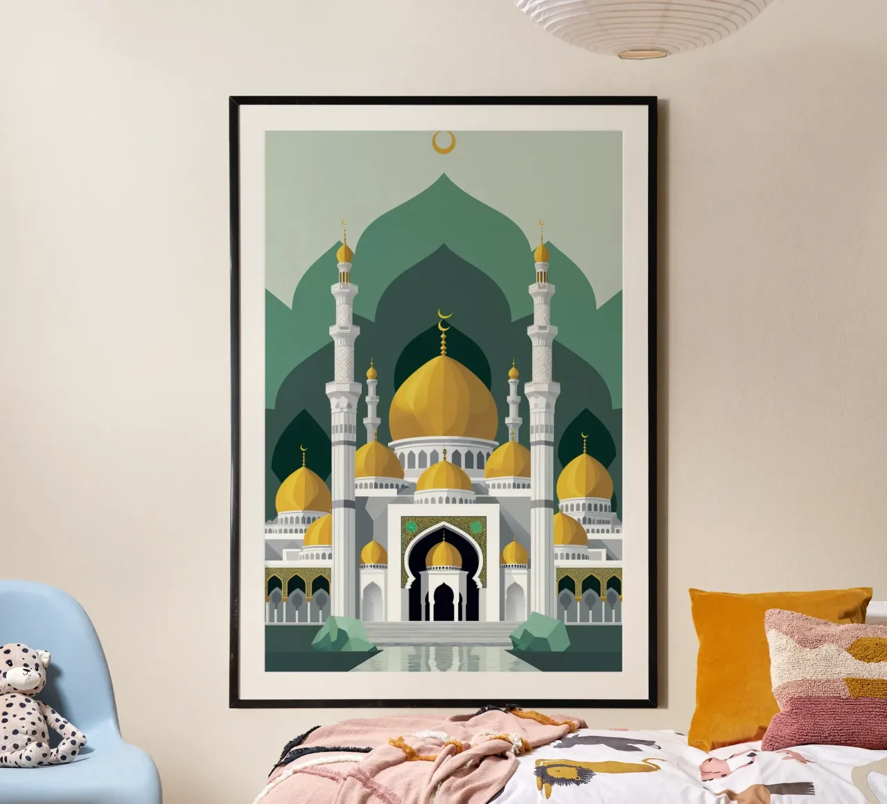 Architectural Grace of the Umayyad Mosque poster da AlbertKlee