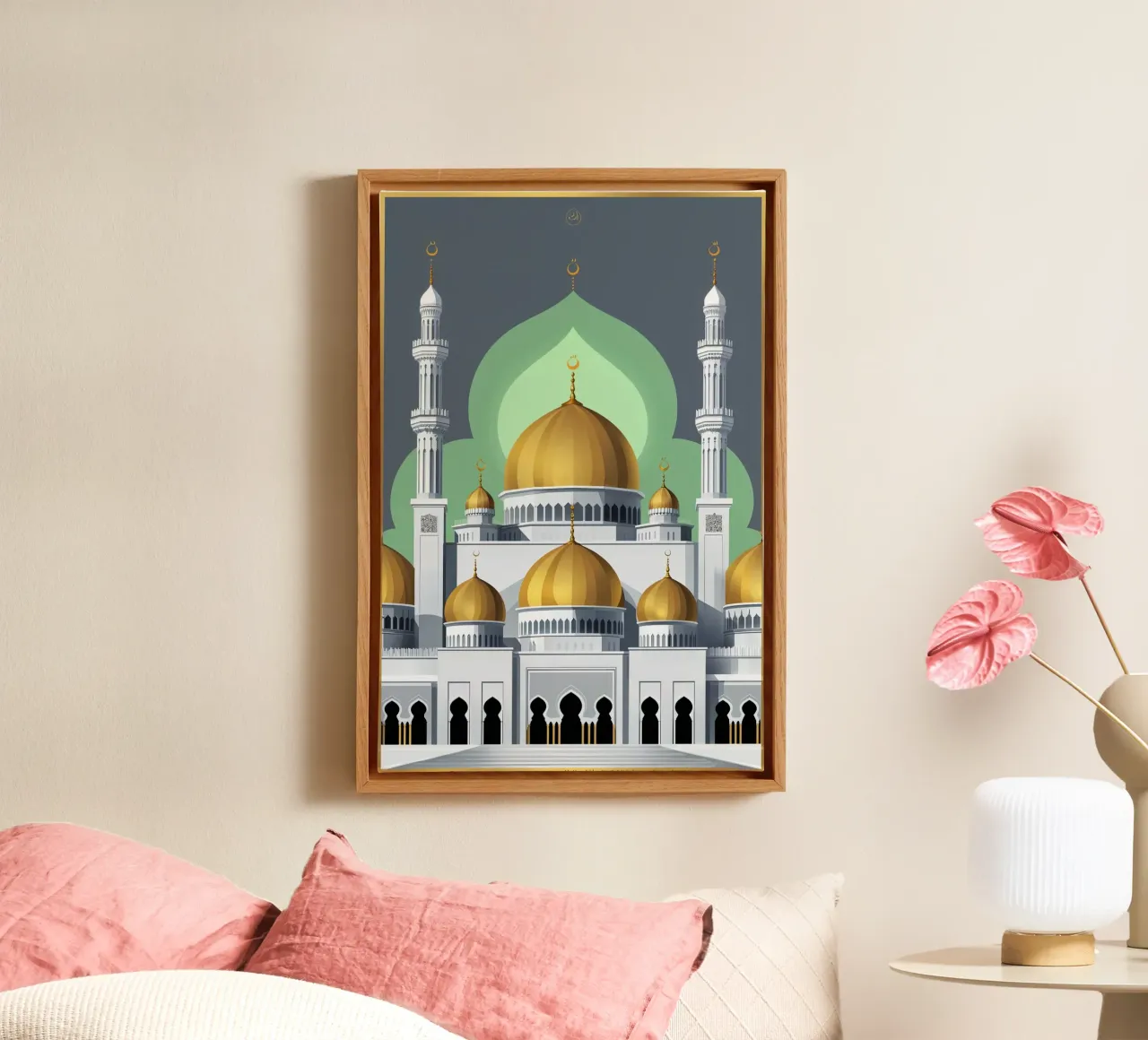 Legacy of the Umayyad Mosque canvas by AlbertKlee