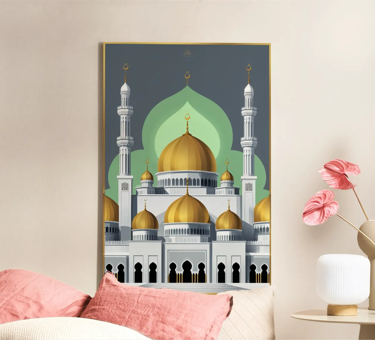 Legacy of the Umayyad Mosque canvas by AlbertKlee