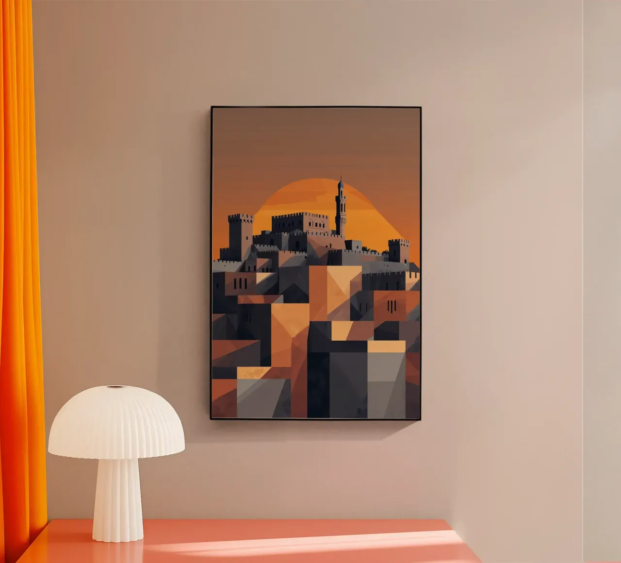 The Aleppo Citadel – A Geometric Marvel plexiglass da AlbertKlee