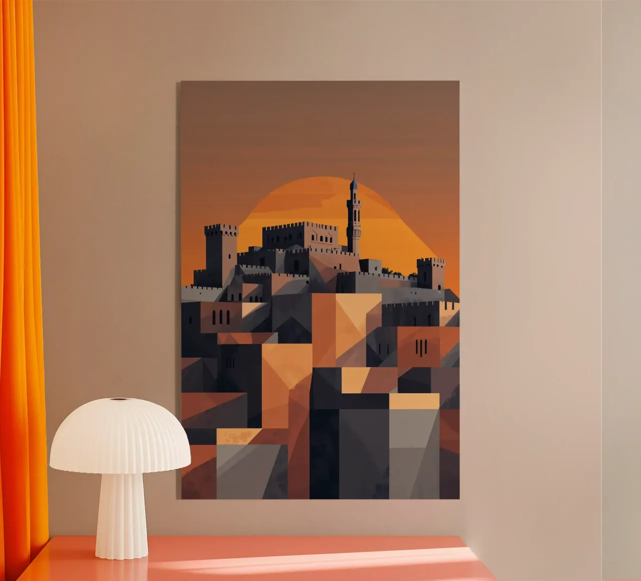 The Aleppo Citadel – A Geometric Marvel plexiglass da AlbertKlee