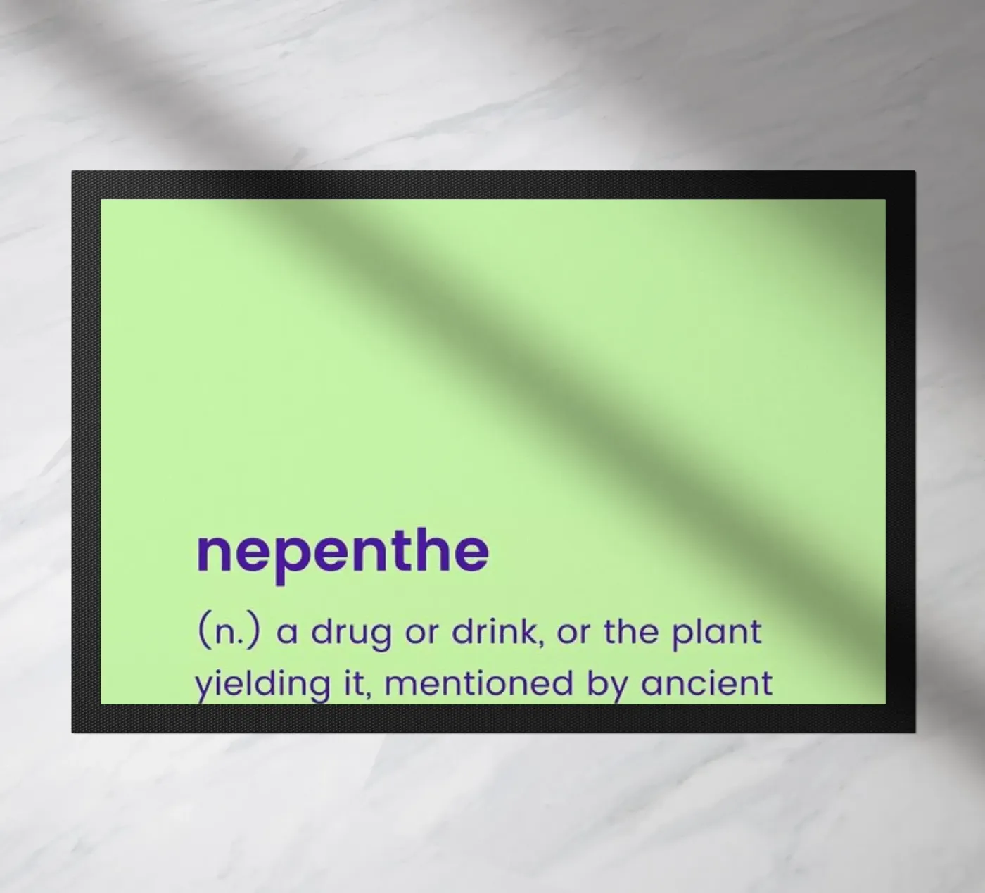 Nepenthe doormat by Studio One