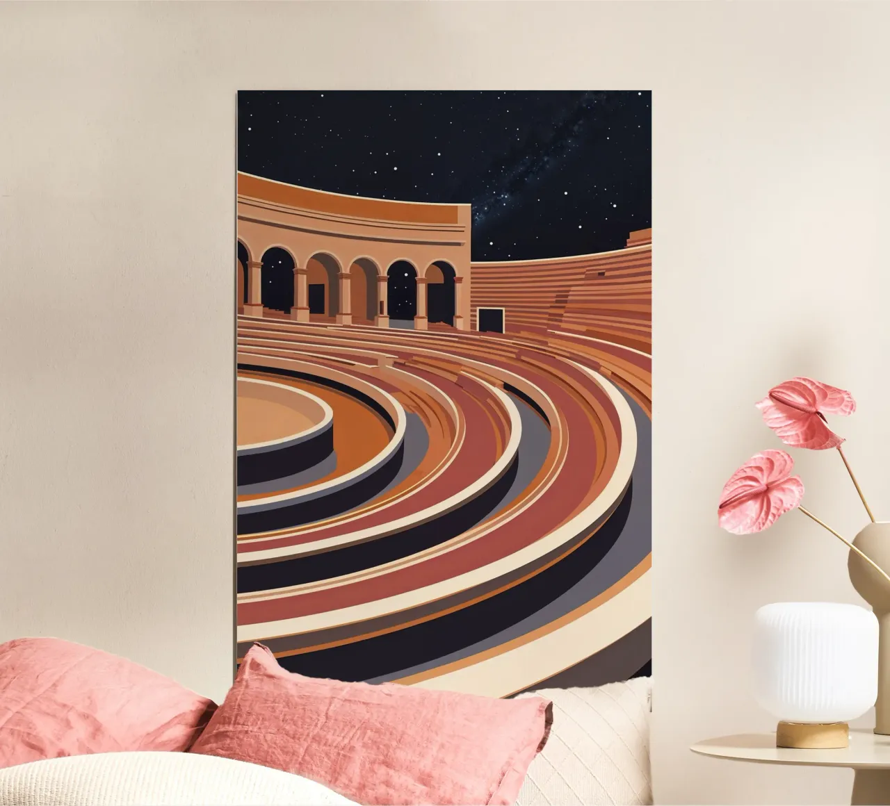 Architectural Symphony of Roman History poster con telaio in plastica da AlbertKlee
