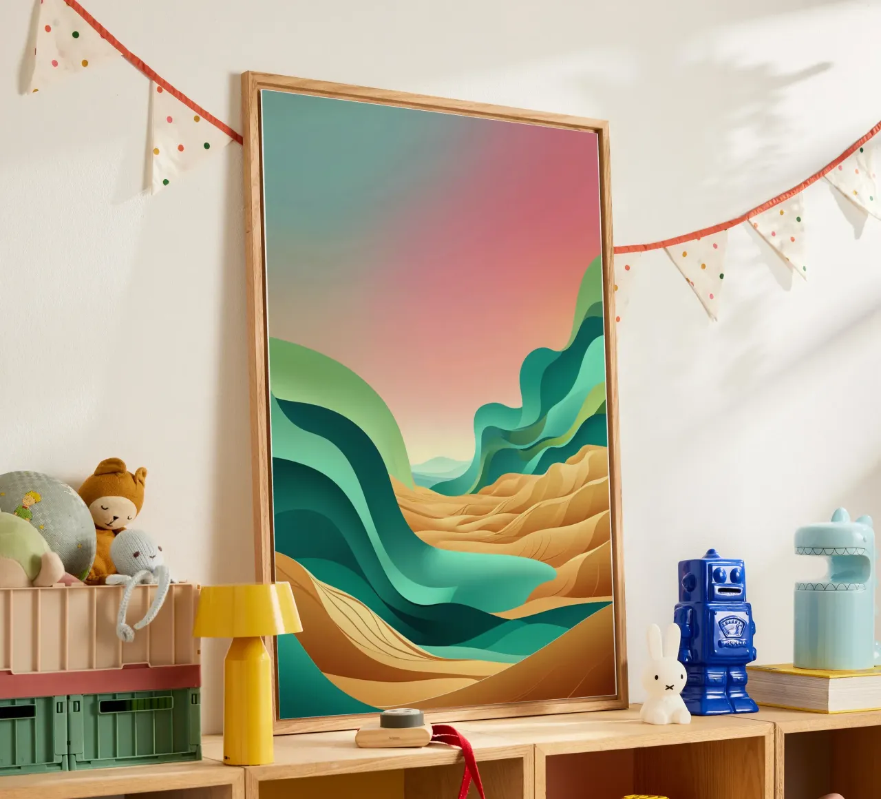 Waves of Serenity in the Syrian Desert plexiglass da AlbertKlee