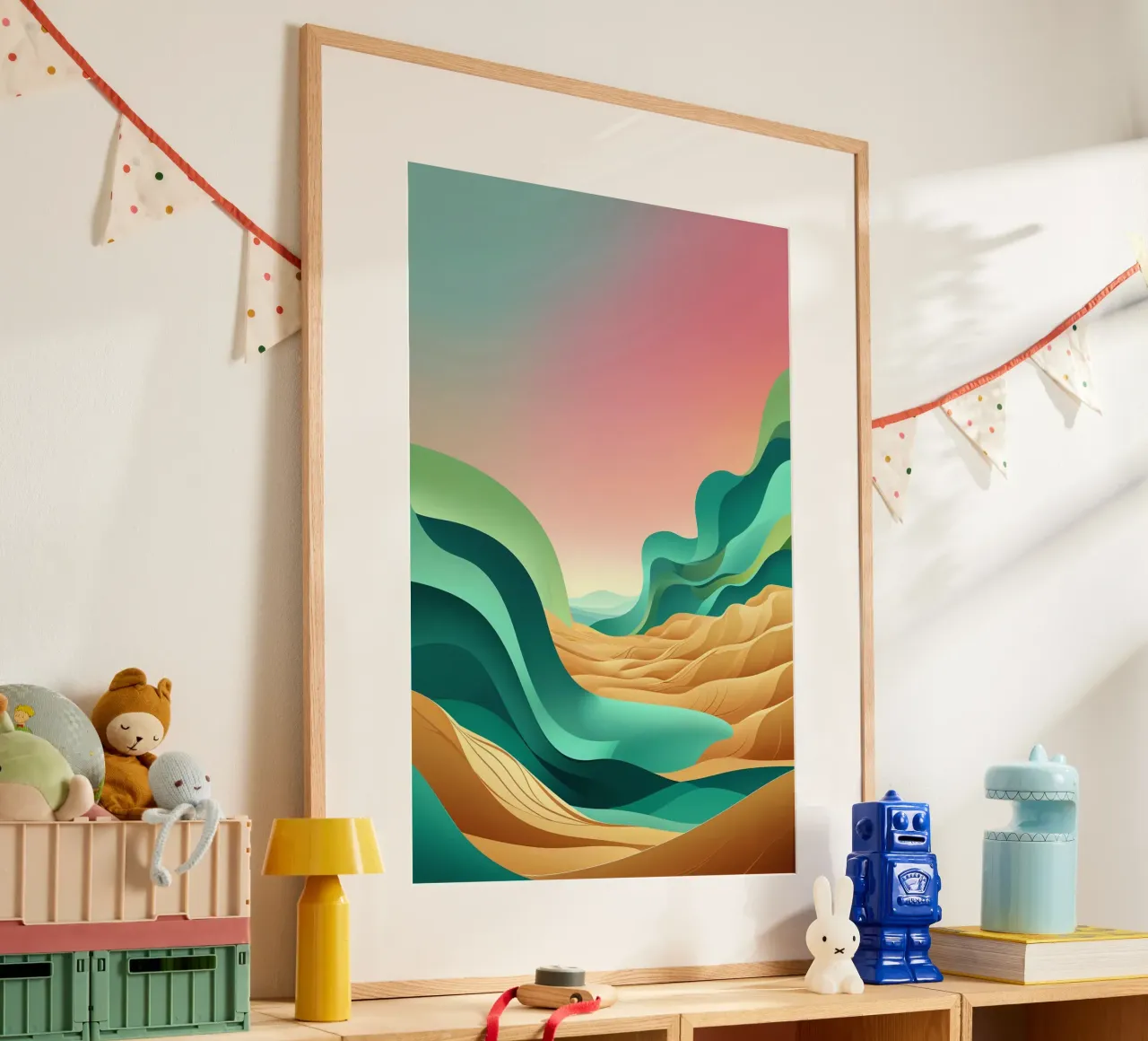 Waves of Serenity in the Syrian Desert carta hahnemühle da AlbertKlee