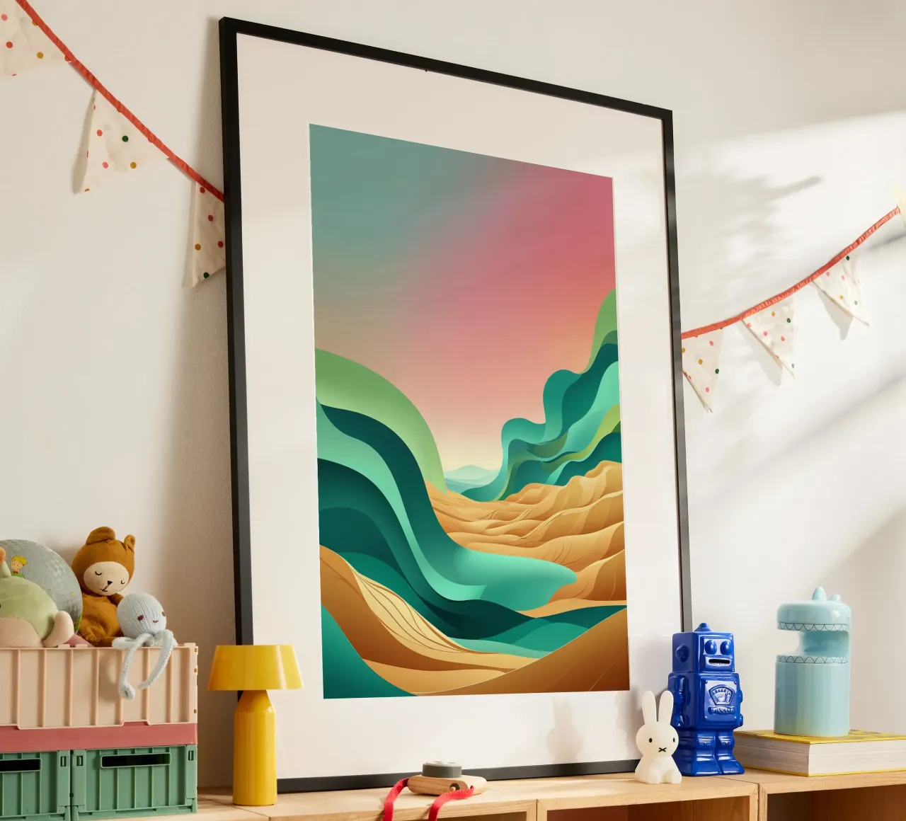 Waves of Serenity in the Syrian Desert carta hahnemühle da AlbertKlee