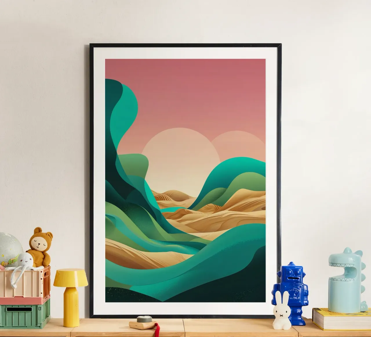 Flowing Layers of the Syrian Sands carta hahnemühle da AlbertKlee