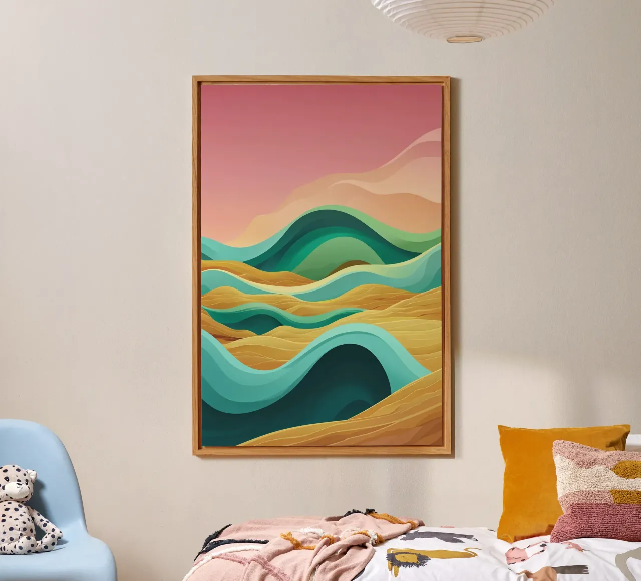 Emerging Waves in the Syrian Desert alluminio dibond da AlbertKlee
