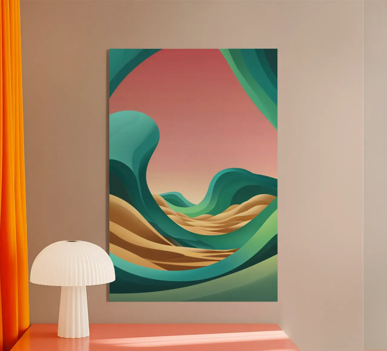 Timeless Flow of the Syrian Desert plexiglass da AlbertKlee